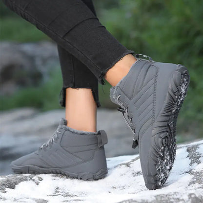 Outdoor Sports Cotton Shoes For Men And Women Winter Warm Slip-on Boots Wear-resistant Anti-ski Thickened Shoes Couple - bazona.com