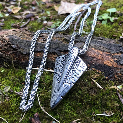 Arrow Double-sided Pendant Long Chain - bazona.com