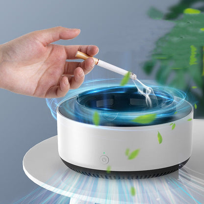 Smoke Removal Air Purification Ashtray Anion Purification Practical Automatic Purifier Ashtray Portable Gadgets For Car Ashtray BAZONA