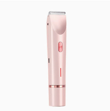 2 In 1 Hair Removal Epilator USB Rechargeable Trimmer Women Body Razor Face Leg Armpit Bikini Hand Pubic Shaver Hair Remover BAZONA