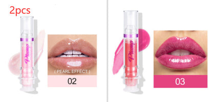 New Tube Lip Rich Lip Color Slightly Spicy Lip Honey Lip Glass Mirror Face Lip Mirror Liquid Lipstick BAZONA