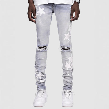Men's Slim Stretch XINGX Fashion Jeans BAZONA