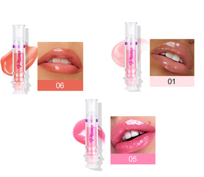 New Tube Lip Rich Lip Color Slightly Spicy Lip Honey Lip Glass Mirror Face Lip Mirror Liquid Lipstick BAZONA