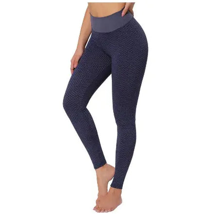 Plaid Leggings Fitness Yoga Pants Women's Seamless High Waist Breathable Gym Leggings - bazona.com
