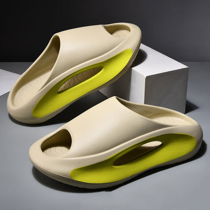 Ins Slippers Women Men Peep Toe Slipper Summer Hollow Unisex Sports Beach Shoes BAZONA