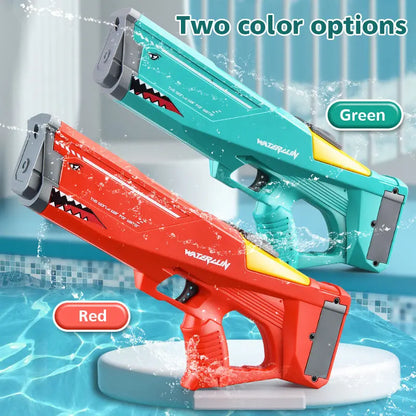 Automatic Electric Water Gun Toys Shark High Pressure Outdoor Summer Beach Toy Kids Water Fight Pool Party Water Toy - bazona.com