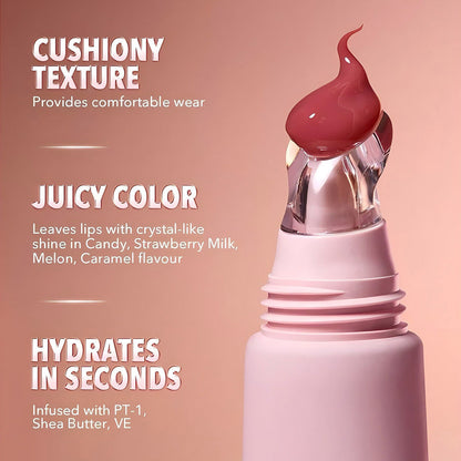 4-color Brightening Lip Balm Moisturizing Exfoliating Skin Long-Lasting Moisturizing Lip Gloss Women Cosmetics BAZONA