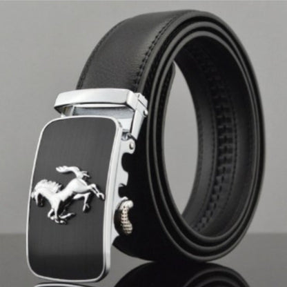 Men Automatic Buckle Leather Belts BAZONA