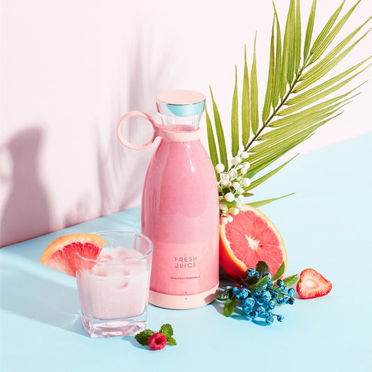 350ML Electric Juicer Blender Mixer USB Rechargeable Machine Household Portable Blender Maker Cup Kitchen Tool Kit - bazona.com