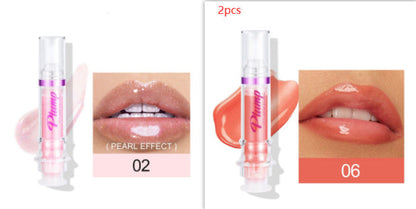 New Tube Lip Rich Lip Color Slightly Spicy Lip Honey Lip Glass Mirror Face Lip Mirror Liquid Lipstick BAZONA