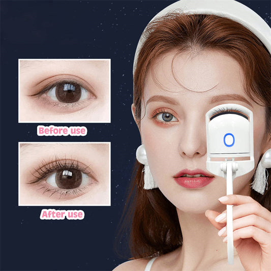 Heated Eyelash Curler Electric Temperature Control Mini Eyelash Curler Electric Portable Charging BAZONA