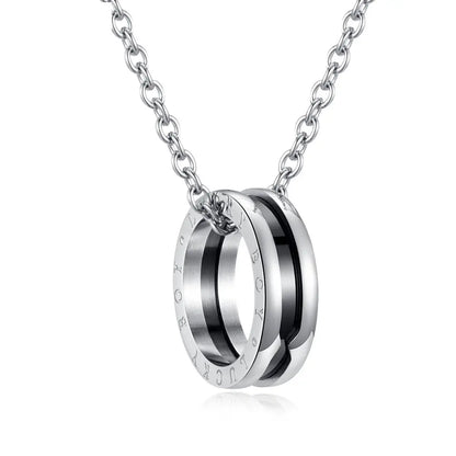 Men's Pendant Ring Necklace 2in1 - bazona.com