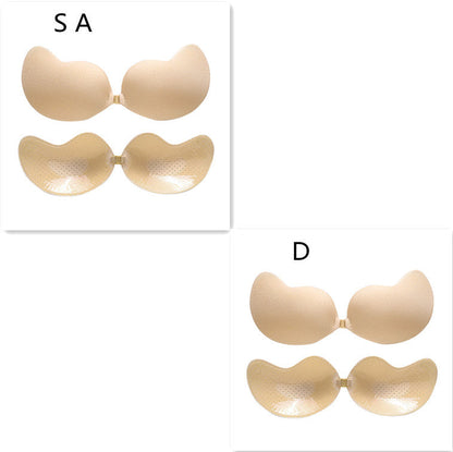 Invisible Push Up Bra Backless Strapless Bra Seamless Front Closure Bralette Underwear BAZONA