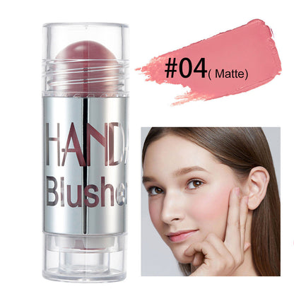 Cheek Blusher Shimmer Blush Stick Face Makeup Highlighter Bronzer Contour Cream Long-lasting Facial Make Up Cosmetics BAZONA