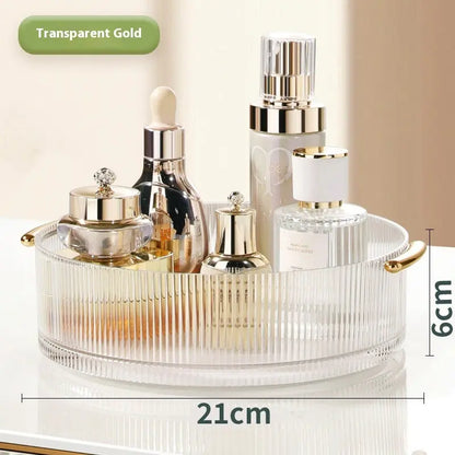 Plastic Cosmetics Rotating Storage Box - bazona.com