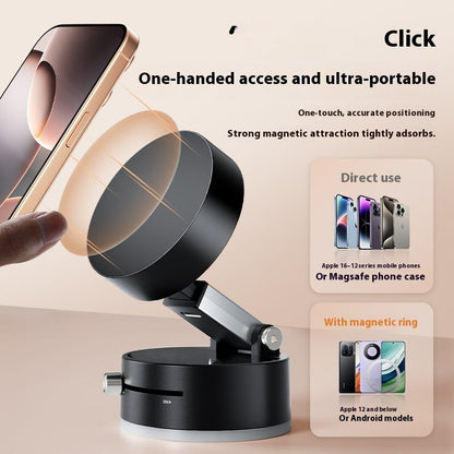 Foldable Magnetic Vacuum Car Phone Holder Foldable Suction Cup With Suction Cup Hands-Free Navigation For Smart Phone BAZONA