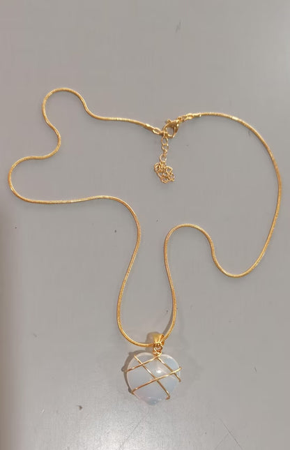 Fashion Moonstone Necklace For Cartoon Princess Love Girl Necklace Novelty Jewelry - bazona.com