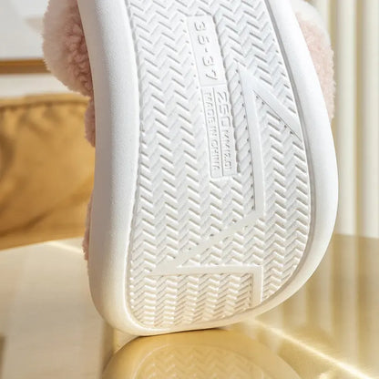 Christmas Shoes Winter Home Slippers Elk Soft Cozy Bedroom Slipper Slip On House Shoes - bazona.com