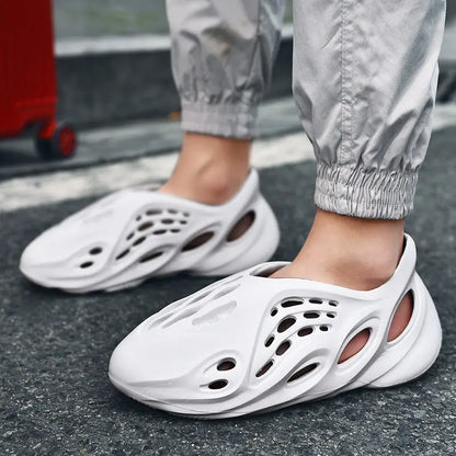 Non Slip Slides Slippers Clogs Closed-toe Garden Shoes Outdoor Sandals Beach Shoes - bazona.com