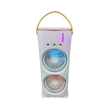 Double-ended Spray Fan Portable Humidifier Fan Air Conditioner Household Small Air Cooler Hydrocooling Portable Air Adjustment BAZONA
