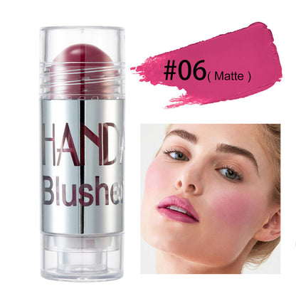Cheek Blusher Shimmer Blush Stick Face Makeup Highlighter Bronzer Contour Cream Long-lasting Facial Make Up Cosmetics BAZONA
