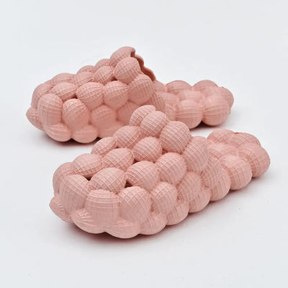 New Summer Fashion Massage Mesh  Bubble  Bathroom Slides Home Indoor Anti-Skid Shoes - bazona.com