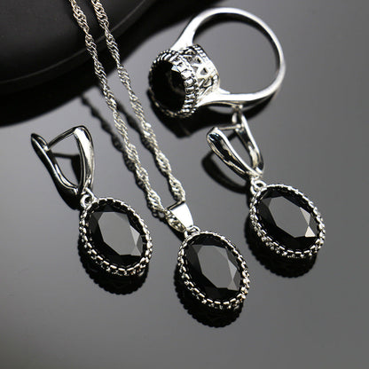Bride Wedding Party Dinner Jewellery Set Hair Claw Diamond Jewellery BAZONA