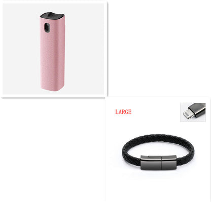 2 In 1 Phone Computer Screen Cleaner Kit For Screen Dust Removal Microfiber Cloth Set BAZONA