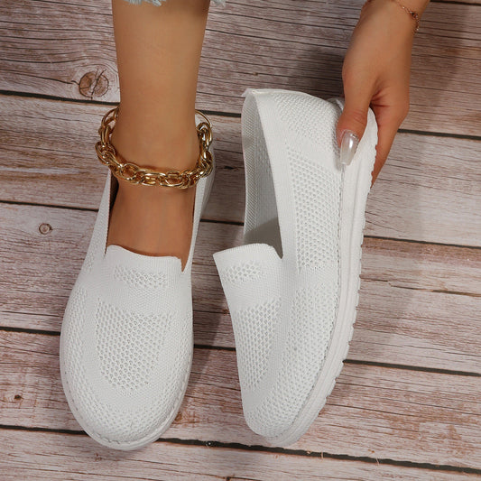 Women's Mesh Shoes Breathable Slip On Lazy Shoes Loafers BAZONA