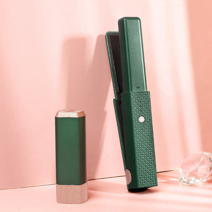Hair Straightener Cordless Usb Hair Straightener Mini Ceramics Hair Curler 3 Constant Temperature Portable Flat Iron For Travel BAZONA