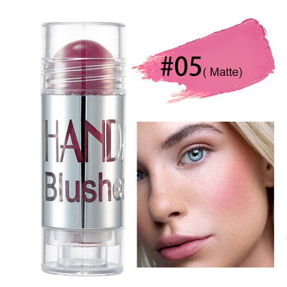 Cheek Blusher Shimmer Blush Stick Face Makeup Highlighter Bronzer Contour Cream Long-lasting Facial Make Up Cosmetics BAZONA