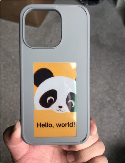 E-ink Screen Phone Case Unlimited Screen Projection Personalized Phone Cover Battery Free New Designer Luxury Phone Case BAZONA