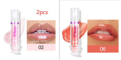 New Tube Lip Rich Lip Color Slightly Spicy Lip Honey Lip Glass Mirror Face Lip Mirror Liquid Lipstick BAZONA