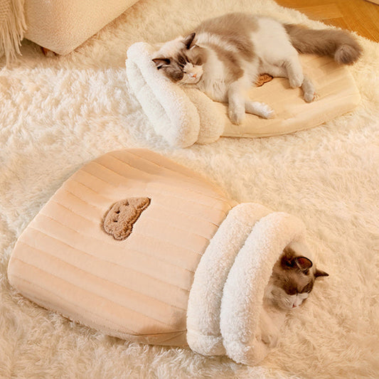 Sleeping Bag Warm Closed Pocket Cat Nest BAZONA