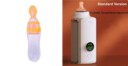 Portable Wireless Rechargeable Baby Bottle Warmer USB Charging And Heating Bag Portable Constant Temperature Milk Warmer Universal Bottle Insulation Sleeve BAZONA