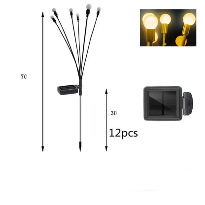 Simulation Firefly Solar Light Outdoor Garden Decoration Lawn Landscape Lamp Xmas Decor Solar LED Lights Outdoor Garden Lights - bazona.com
