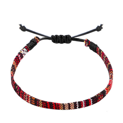 Hand Woven Rainbow Color Anklet Bohemian Style BAZONA