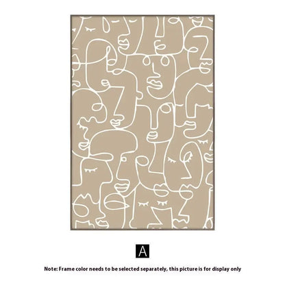 Living Room Sofa Background Wall Decorative Painting Mural - bazona.com