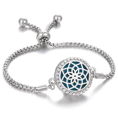 2024 New Kaleidoscope Aromatherapy Bracelet Perfume Essential Oil Diffuser Locket Bracelet Charms Women Aroma Diffuser Jewelry - bazona.com
