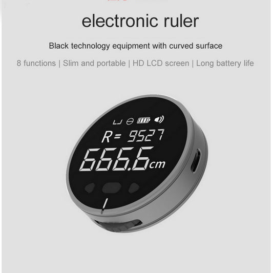 Distance Measuring Instrument Electronic Measuring Ruler Tape Measure High Definition Digital LCD High Precision Electronic Measuring Ruler Tool - bazona.com