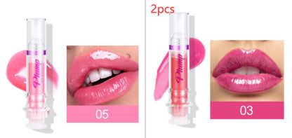 New Tube Lip Rich Lip Color Slightly Spicy Lip Honey Lip Glass Mirror Face Lip Mirror Liquid Lipstick BAZONA