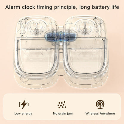Automatic Pet Feeder Smart Food Dispenser For Cats Dogs Timer Stainless Steel Bowl Auto Dog Cat Pet Feeding Pets Supplies BAZONA