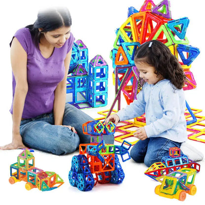 Magnetic Building Blocks DIY Magnets Toys For Kids Designer Construction Set Gifts For Children Toys - bazona.com